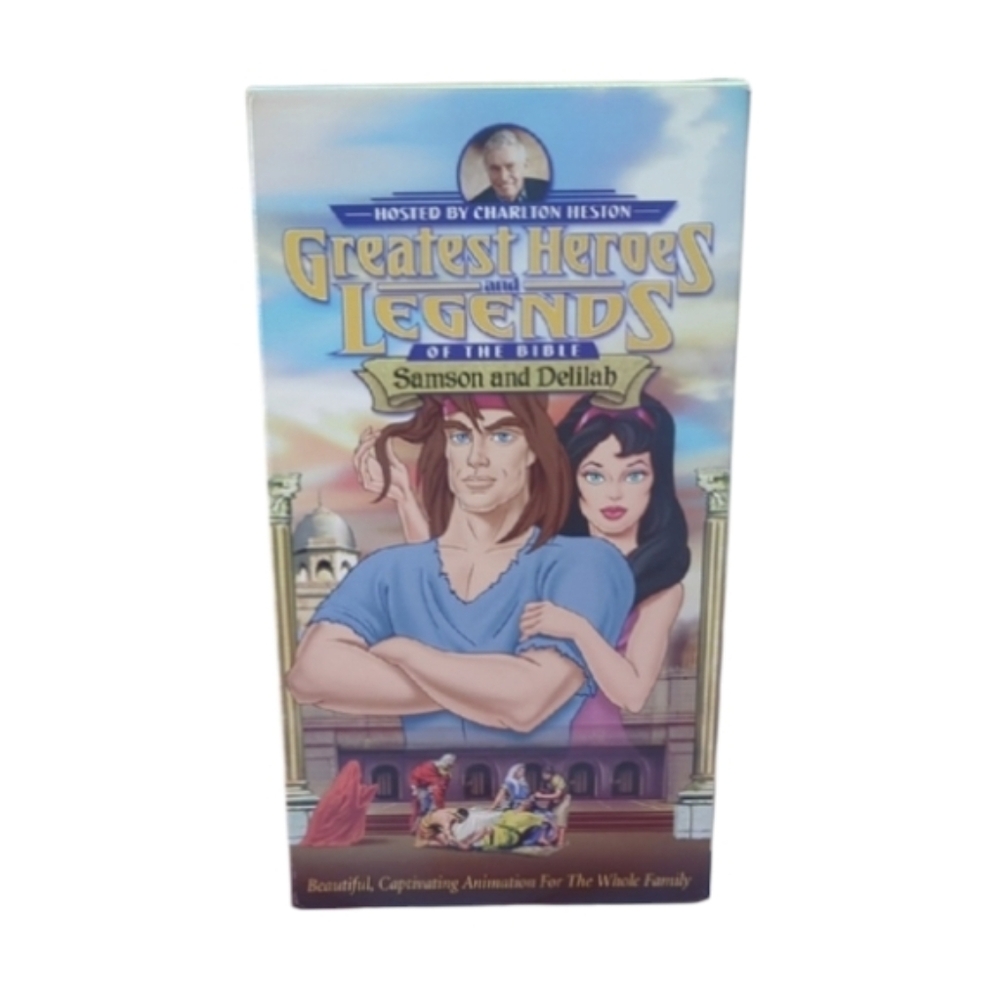 6/$15 Samson and Delilah VHS – Greatest Heroes & Legends of the Bible